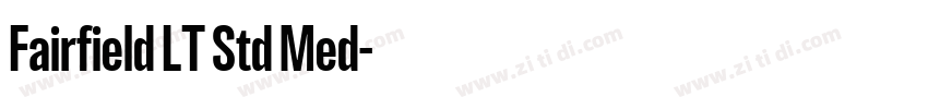 Fairfield LT Std Med字体转换